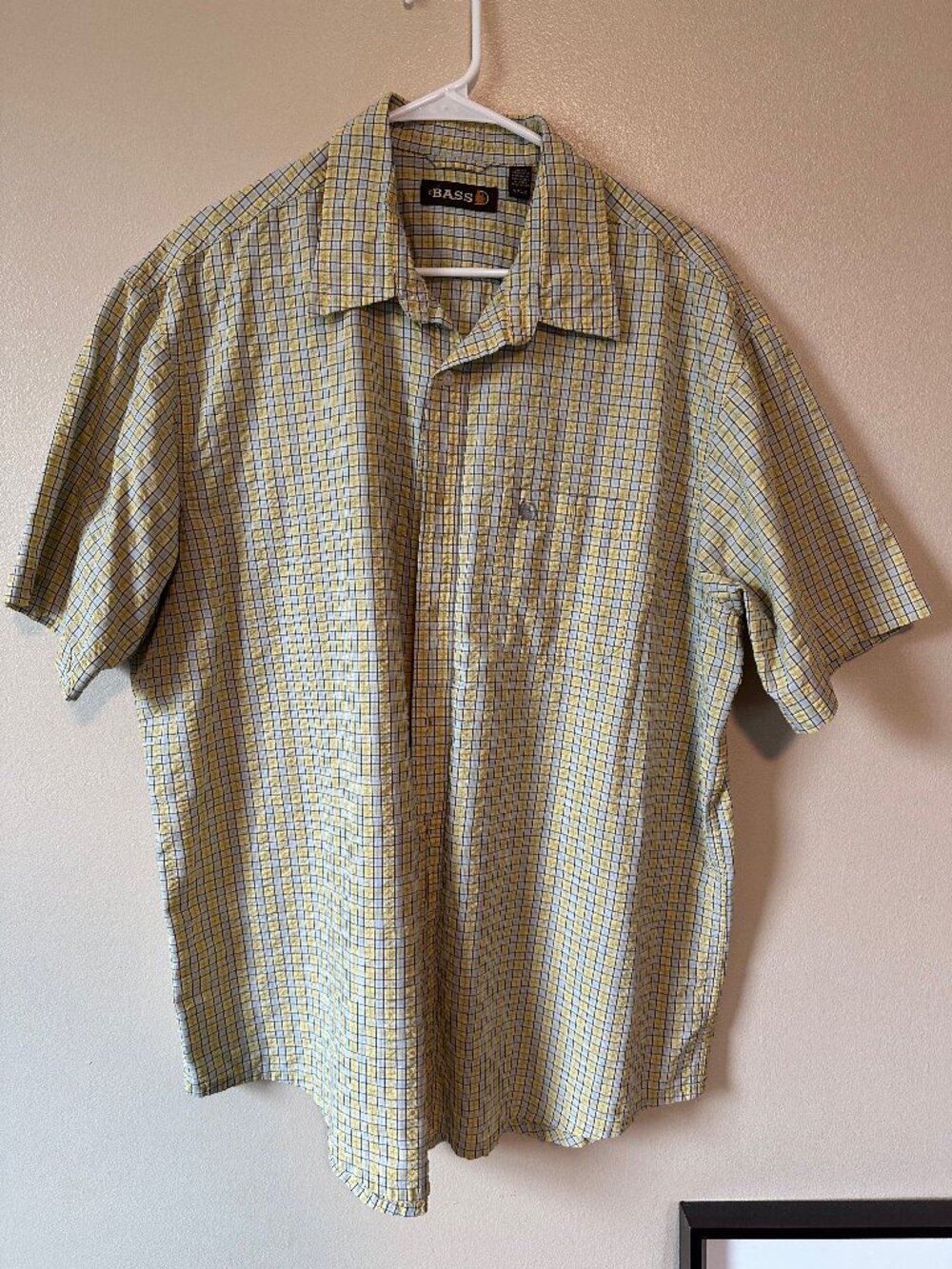 GH Bass seersucker short sleeve men's shirt size XL - Picture 2 of 5